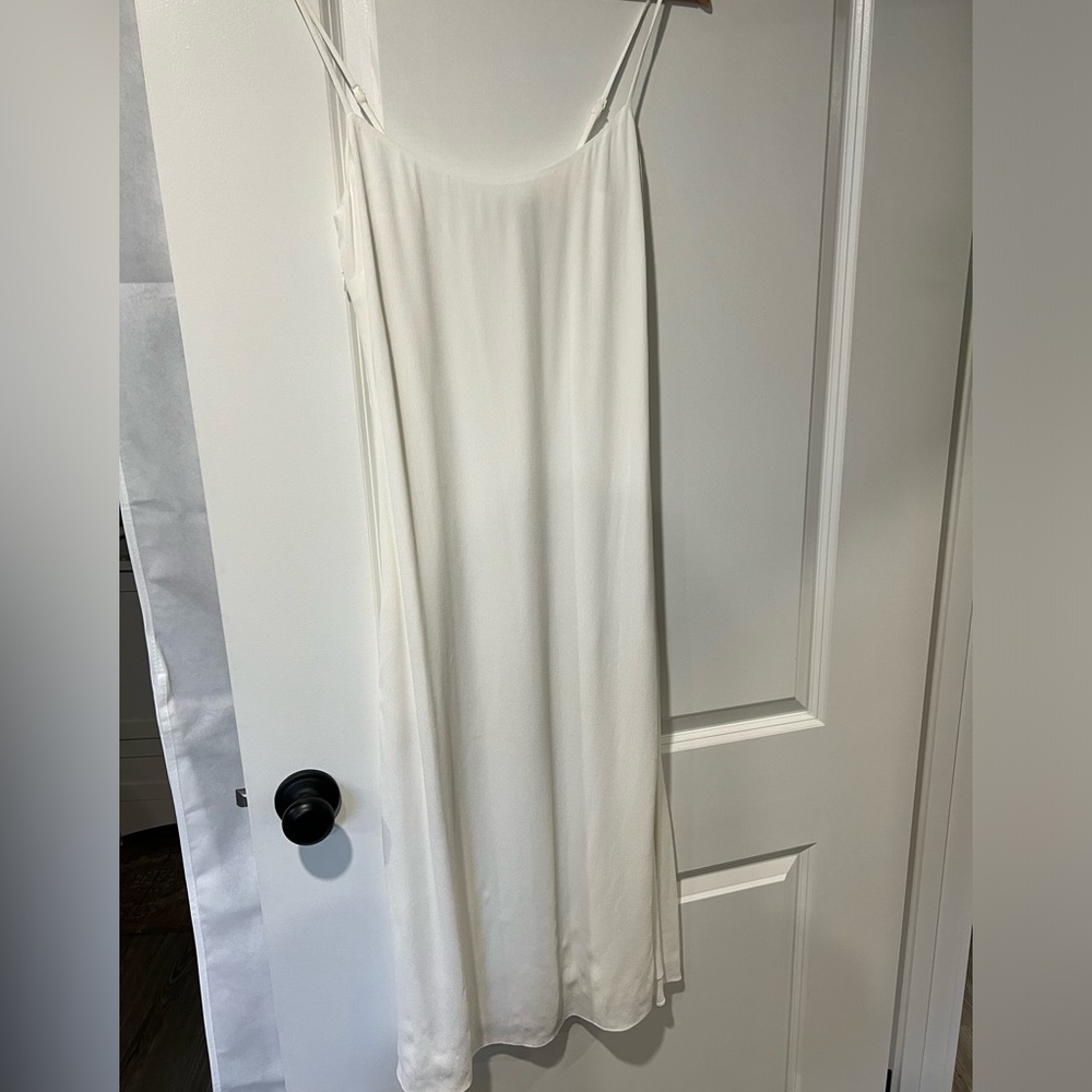 Aritzia white slip dress